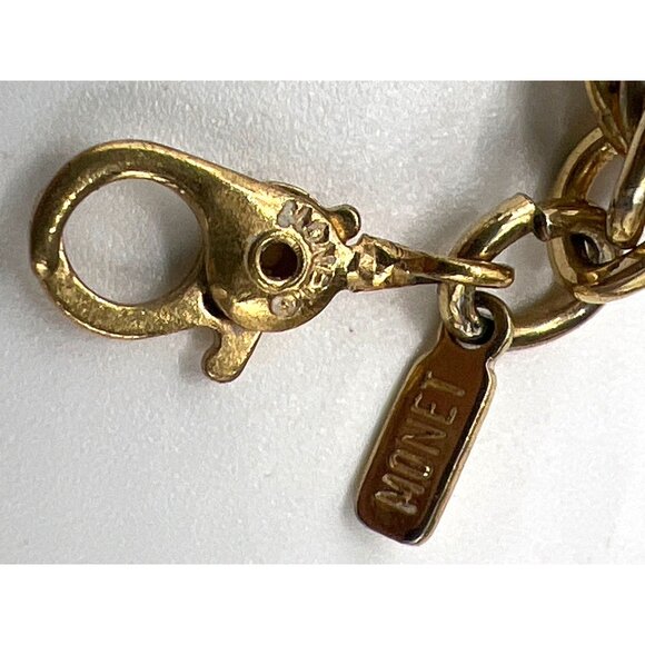 Monet 24" 5mm Twisted Rope Chain Chunky Necklace Gold-Tone Vintage - Picture 4 of 9